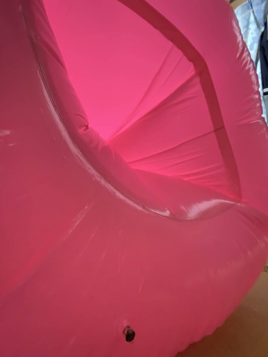 ふわふわ工房　巨大ワーム型エアーバッグ(ピンク色) ダブルレイヤード_画像5