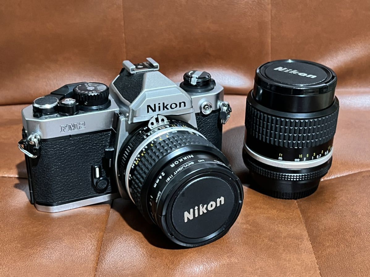 Nikon NIKKOR フィルムカメラ FM2 レンズ 24mm 28mm 1:2 smk-koperasi