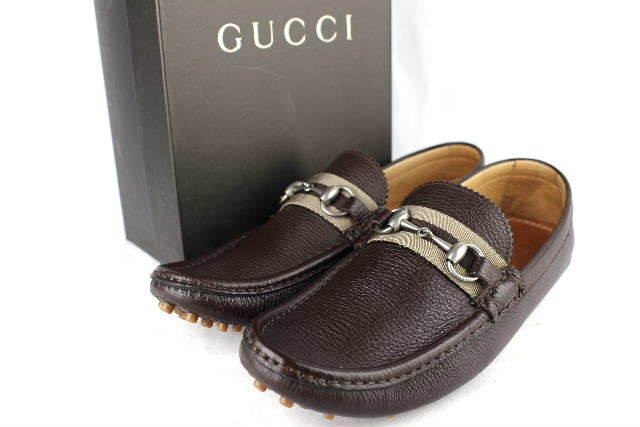 極美品 1218 グッチ GUCCI ビット金具 シェリーライン モカシン