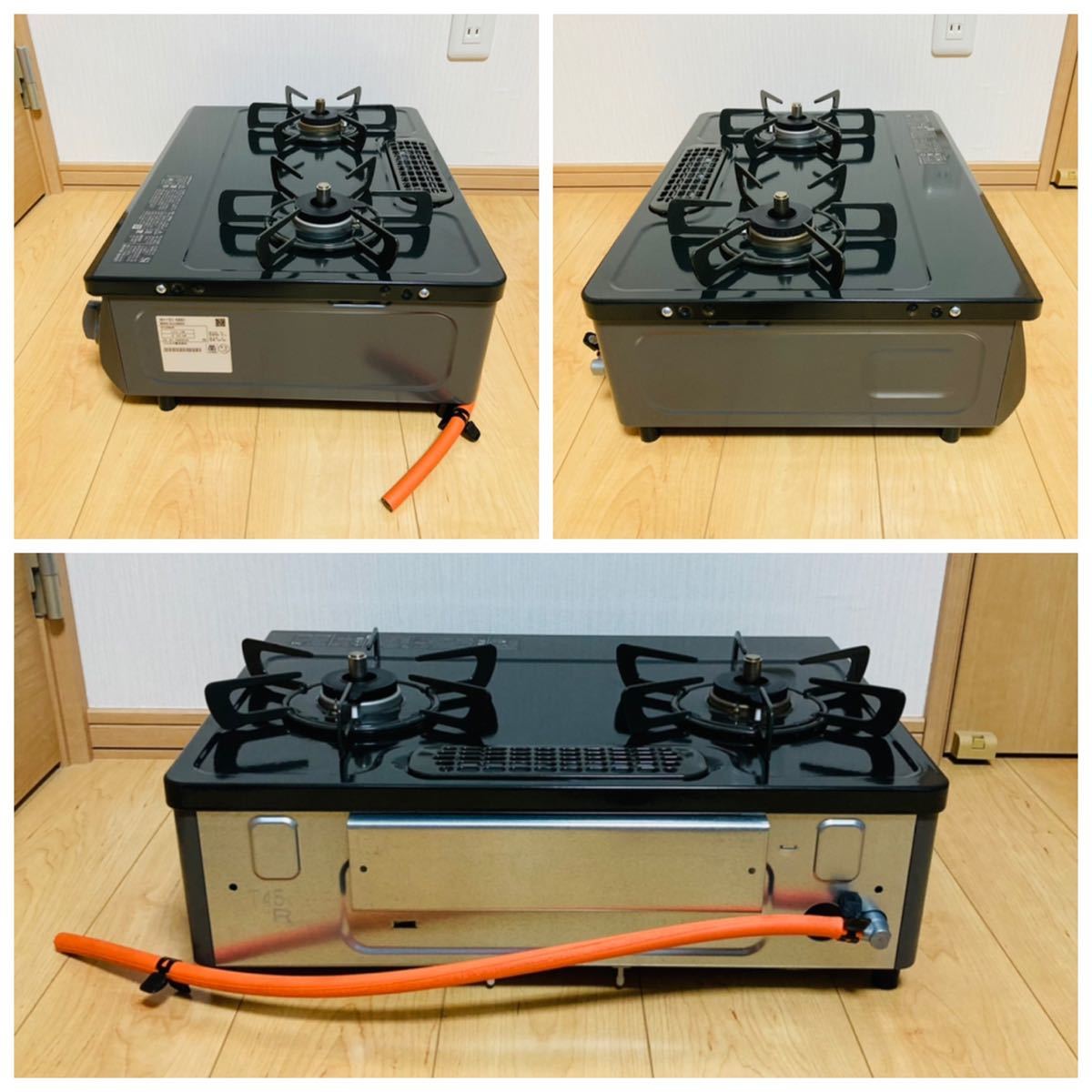 【美品】Rinnai リンナイ プロパンガス用 ガスコンロ KG35NBKR