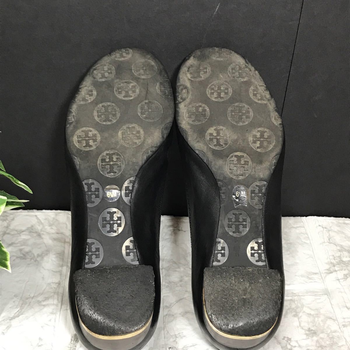 TORY BURCH トリーバーチ パンプス チャンキーヒール サイズ6 1/2 レザー ビジネスシューズ レディース