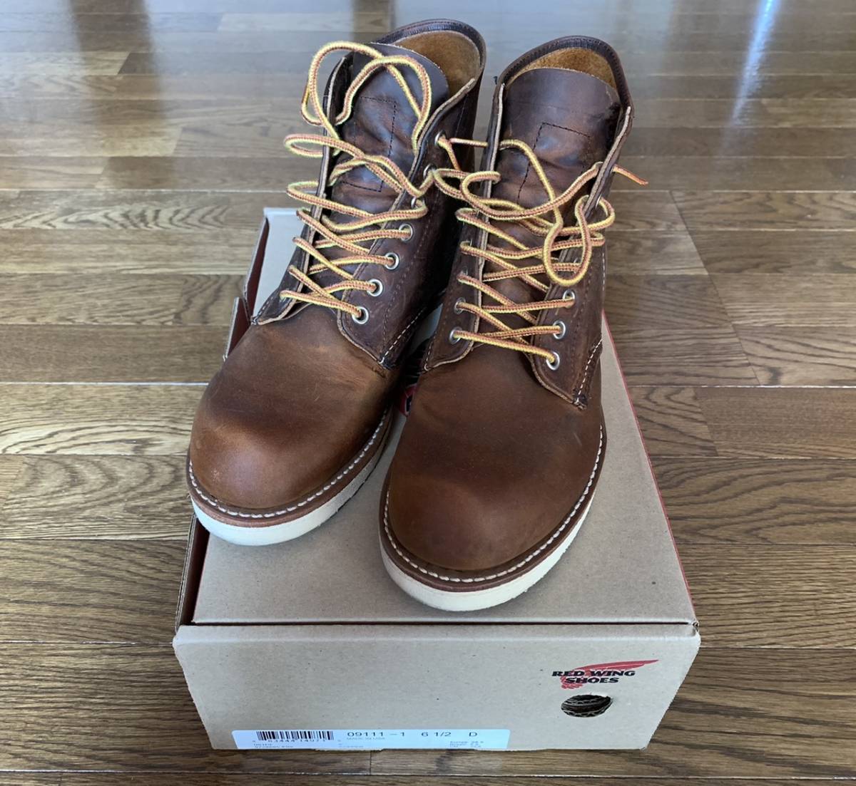 美品】RED WING レッドウィング 9111 サイズ6.5 D 24.5cm www