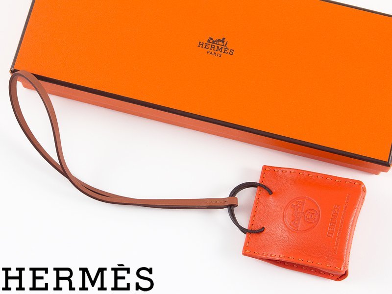 BF】エルメス HERMES サックオランジュ ショッパー型 バッグチャーム