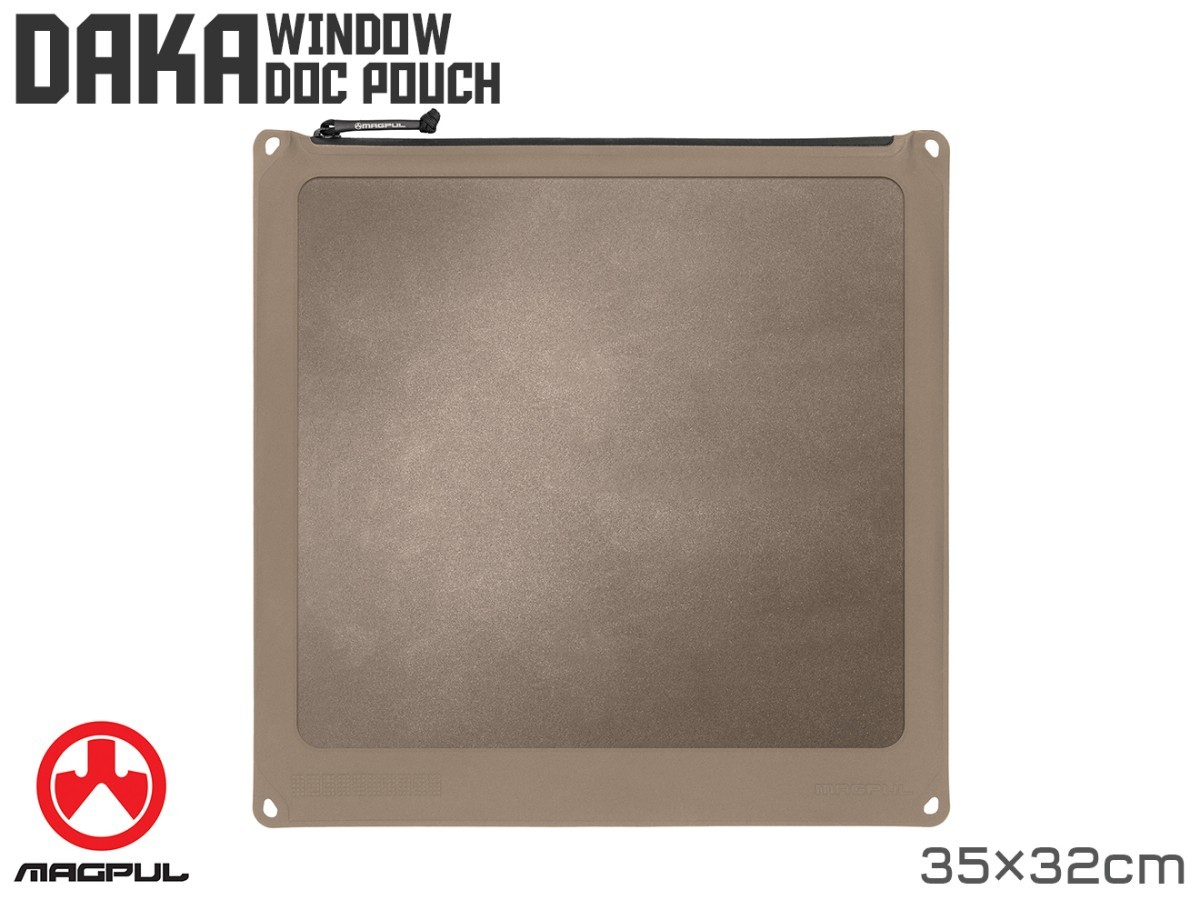 MAG0101　【正規品】Magpul DAKA Window ドキュメントポーチ[35cm×32cm] FDE
