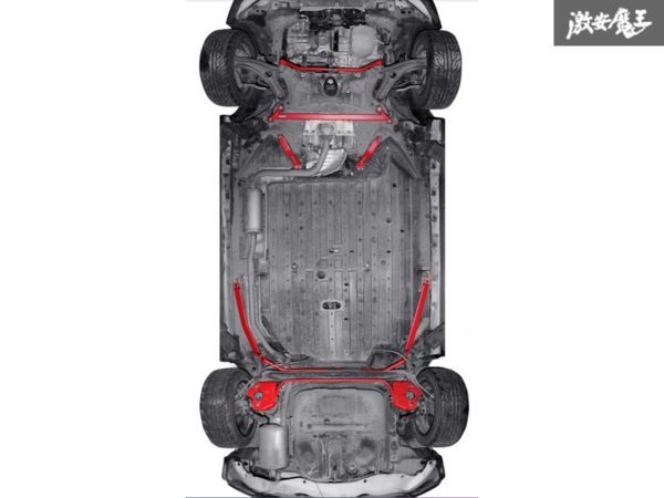 ☆Z.S.S. ブレース ホンダ フィット GK5 2013~2020年 2WD 1.5L リア ロアタイバー 左右 ボディー補強 新品 在庫有り!