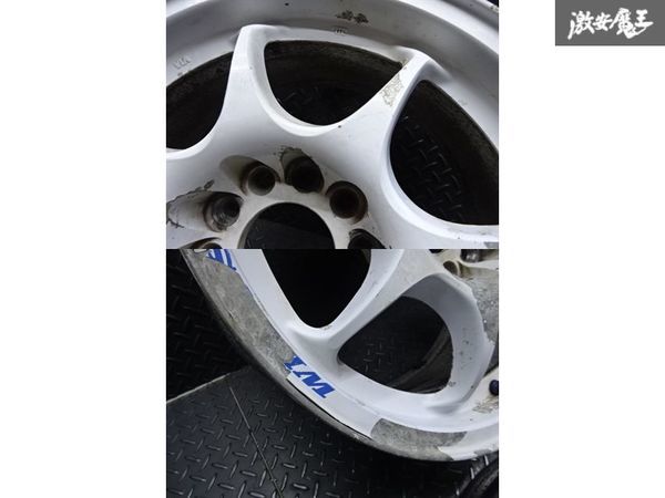 ●Weds Sport ウェッズスポーツ TC05 TC-05 15インチ 6.5J +30 7J +31 PCD 114.3 5H ホイール 4本 SW20 シビック インテグラ 即納 棚T-3_画像6