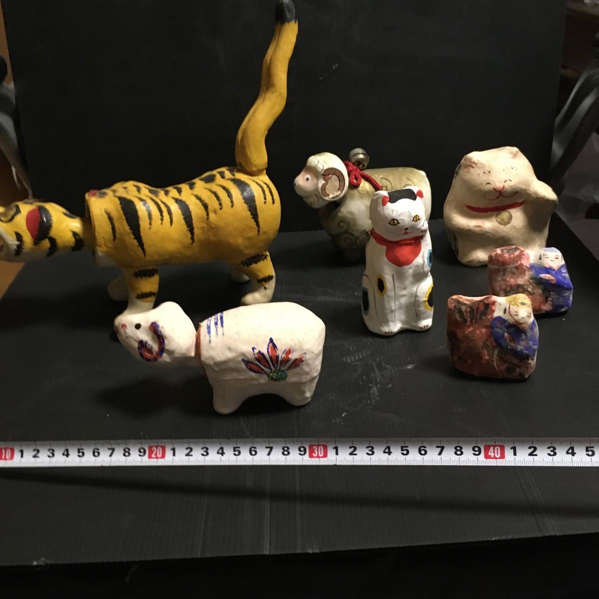 京都 山崎張り子 親子招き猫 | b-a-i.com