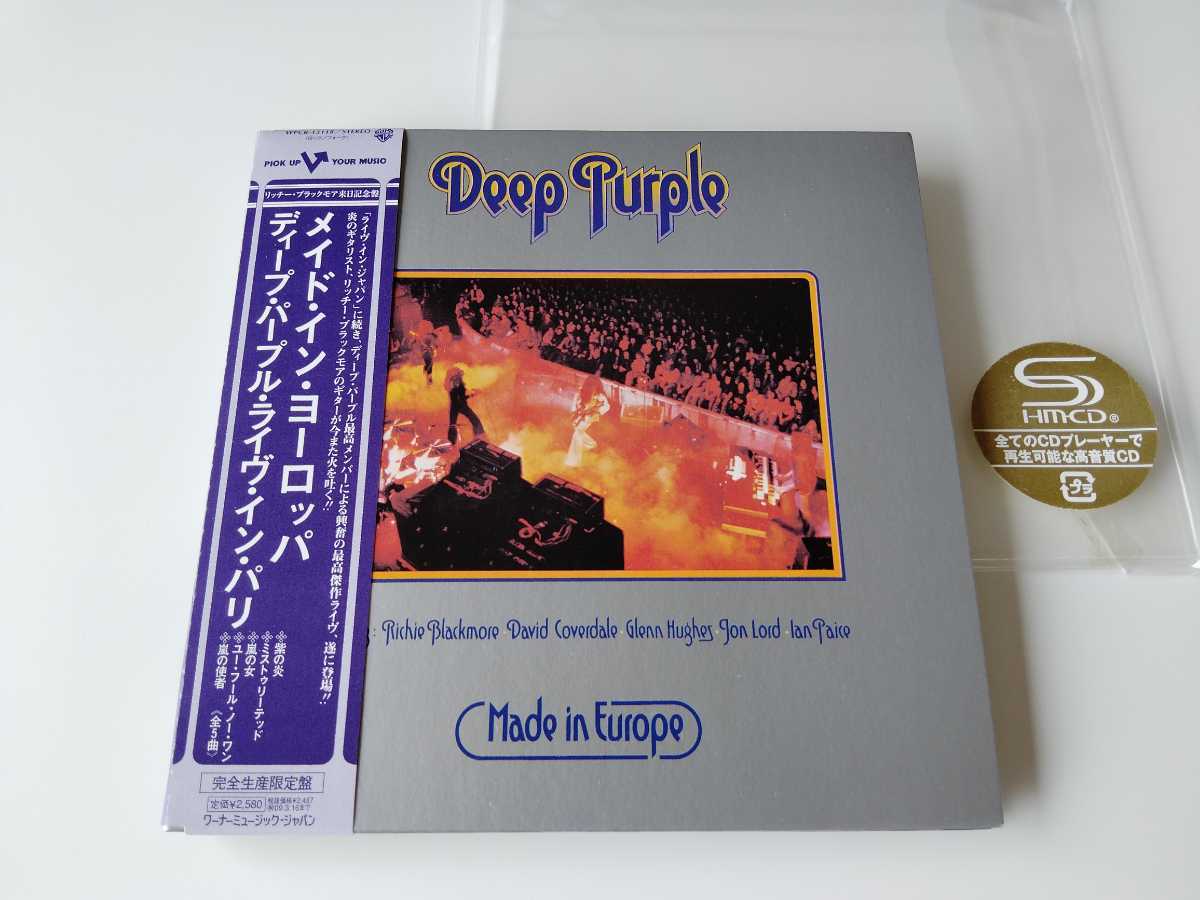 【生産限定紙ジャケ/08年SHM-CD】Deep Purple/Made In Europe WPCR13118 UK初回盤再現,インナー付,初期ライナー再現,帯復刻,WBレーベル仕様_画像1