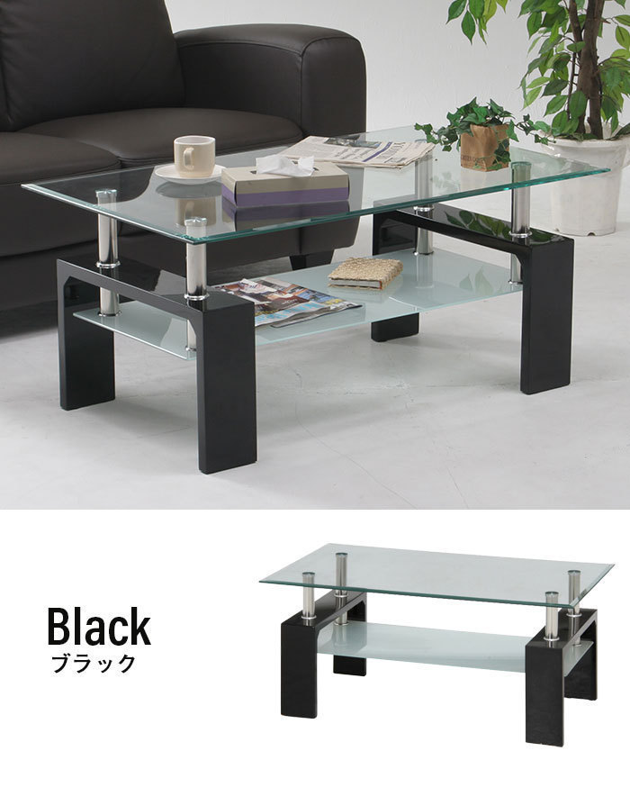 テーブル ガラス センターテーブル 100cm focus ローテーブル リビングテーブル つくえ 机 おしゃれ 木製 ホワイト M5-MGKFGB0642WH_画像7