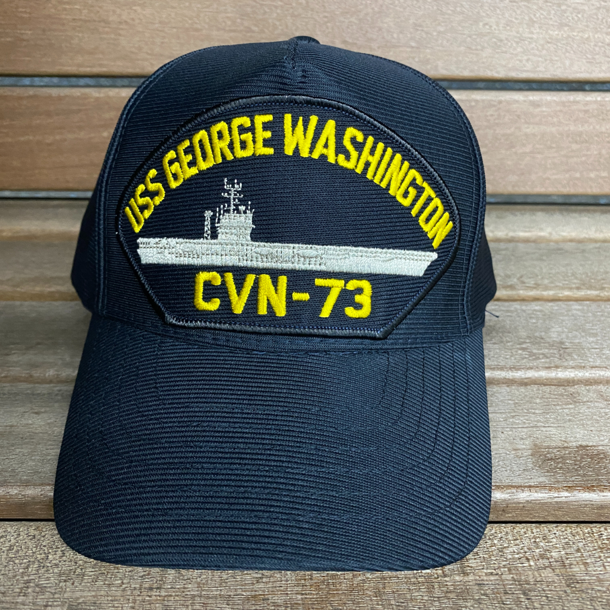 アメリカ製 EAGLE CREST イーグルクレスト CVＮ-73 USS ジョージワシントン G.Washington 米海軍 空母 ミリタリー キャップ サイズ調節可_画像1