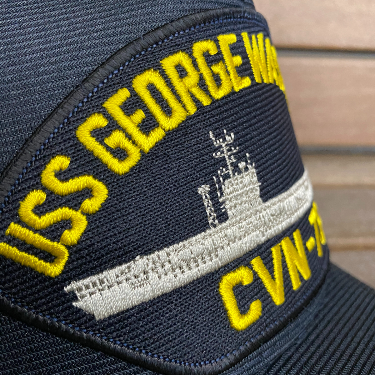 アメリカ製 EAGLE CREST イーグルクレスト CVＮ-73 USS ジョージワシントン G.Washington 米海軍 空母 ミリタリー キャップ サイズ調節可_画像3