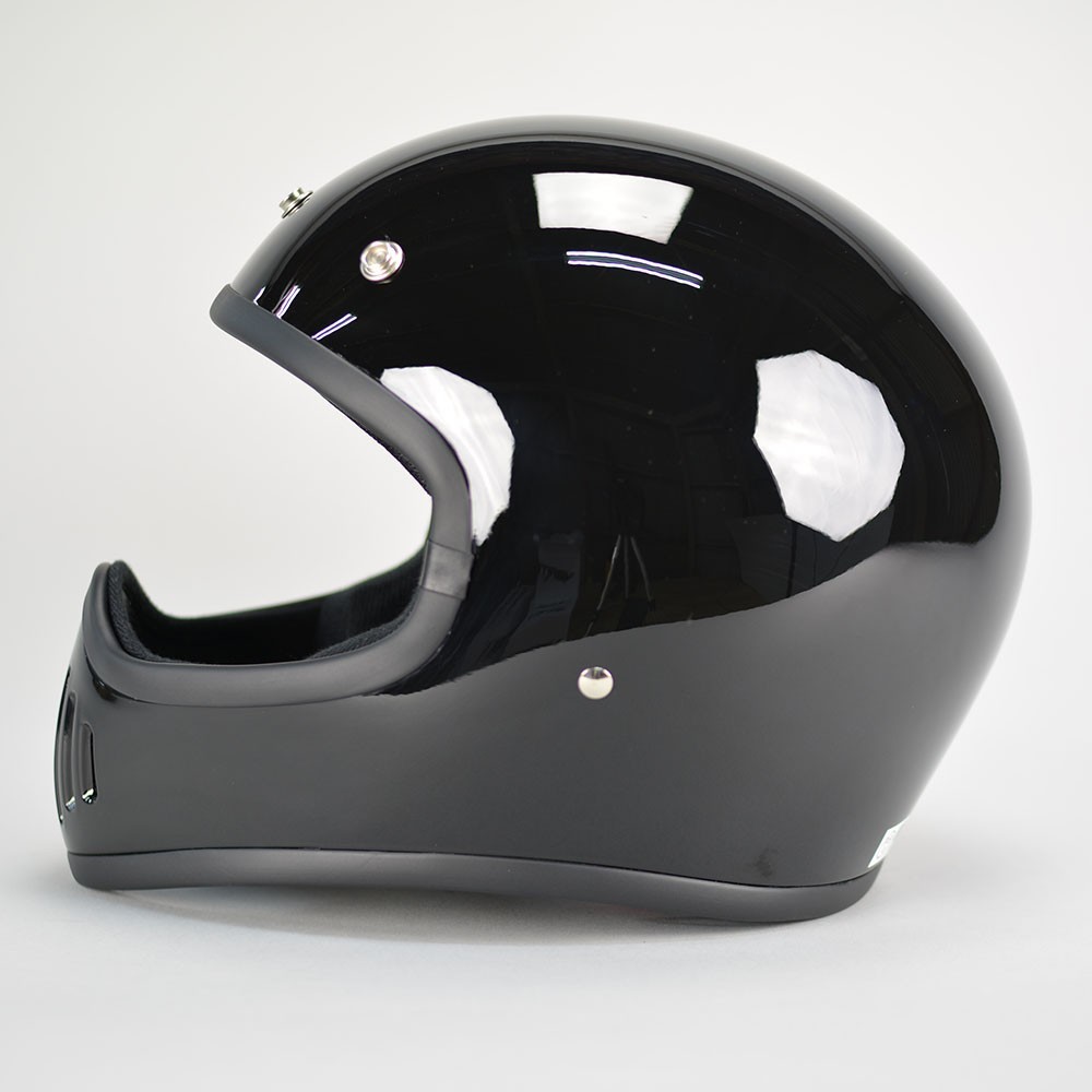 GT501 ビンテージ ヘルメット オフロード 族ヘル フルフェイス GT-501 ノスタルジック ヘルメット ブラック_画像2