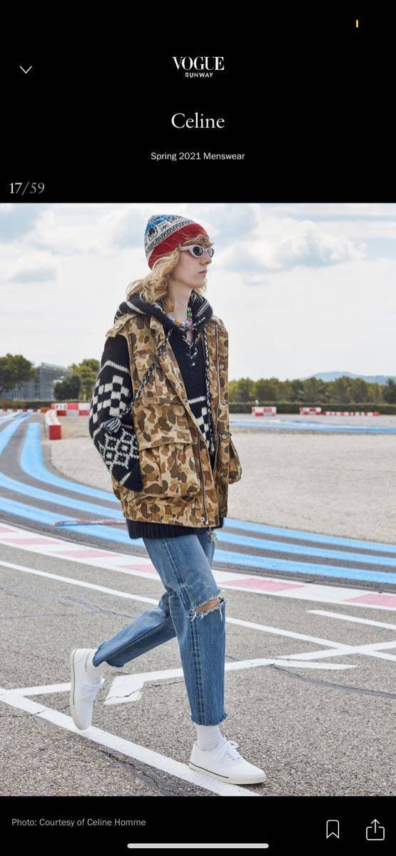 当社の当社のセリーヌ CELINE 21SS THE DANCING KID カーディガン