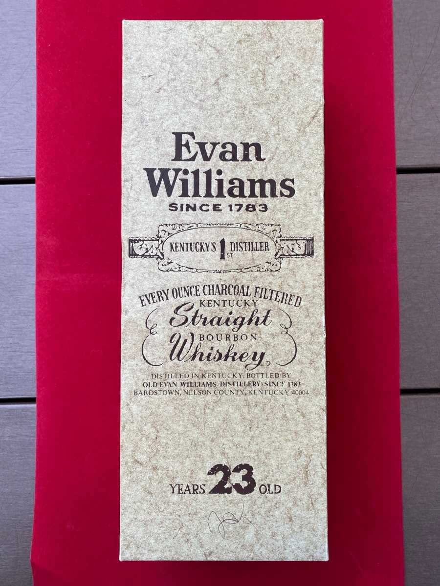 EVAN WILLIAMS 23年 1969 エヴァン ウィリアムズ ウイスキー バーボン 箱入 未開封 古酒 750ml 53,5% X143083 