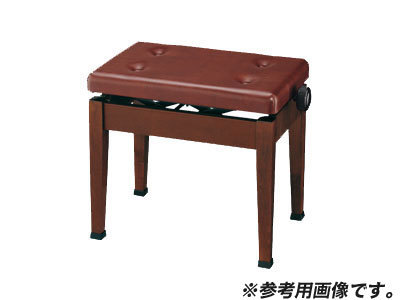 【1点限定・B級品】ピアノ椅子(ピアノイス/ピアノベンチ) 55cm 木製脚 高低自在椅子 AW55-S(AW55S)甲南 ウォルナット 茶色系