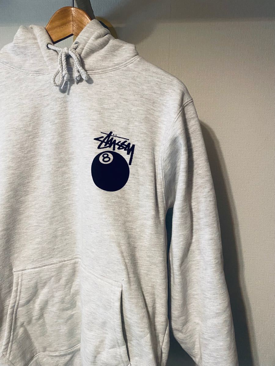 当日出荷対応品 STUSSY ステューシー 起毛ロゴ スウェットパーカー 白