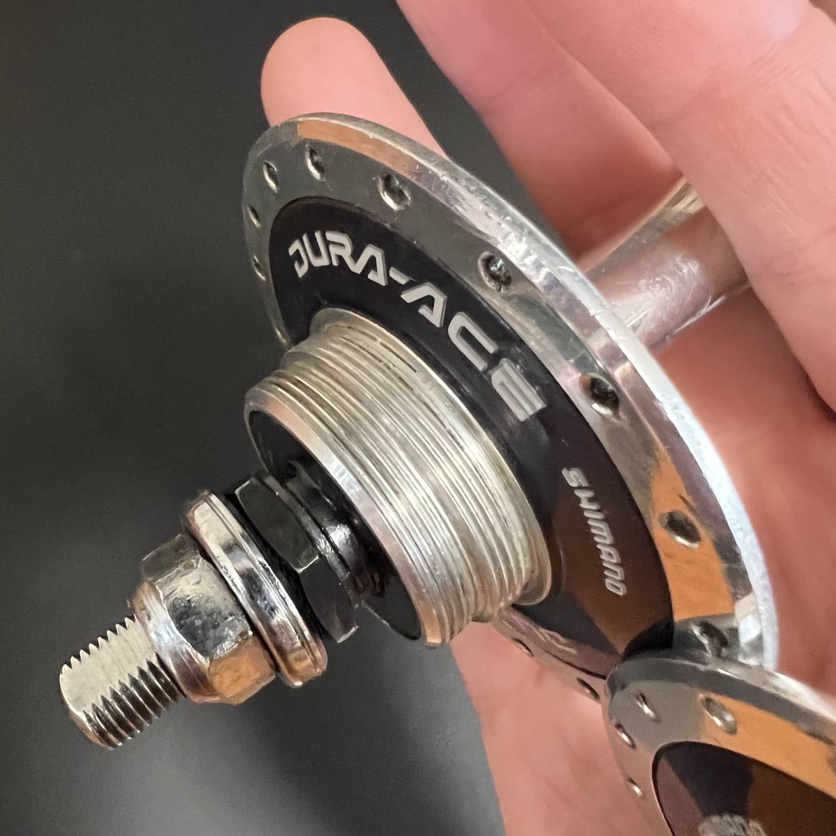  前後セット デュラエース DURA ACE HB-7600 フロント リア NJS 36H 100mm/120mm ピスト 競輪 トラックハブ SHIMANO TRACK HUB B_画像7