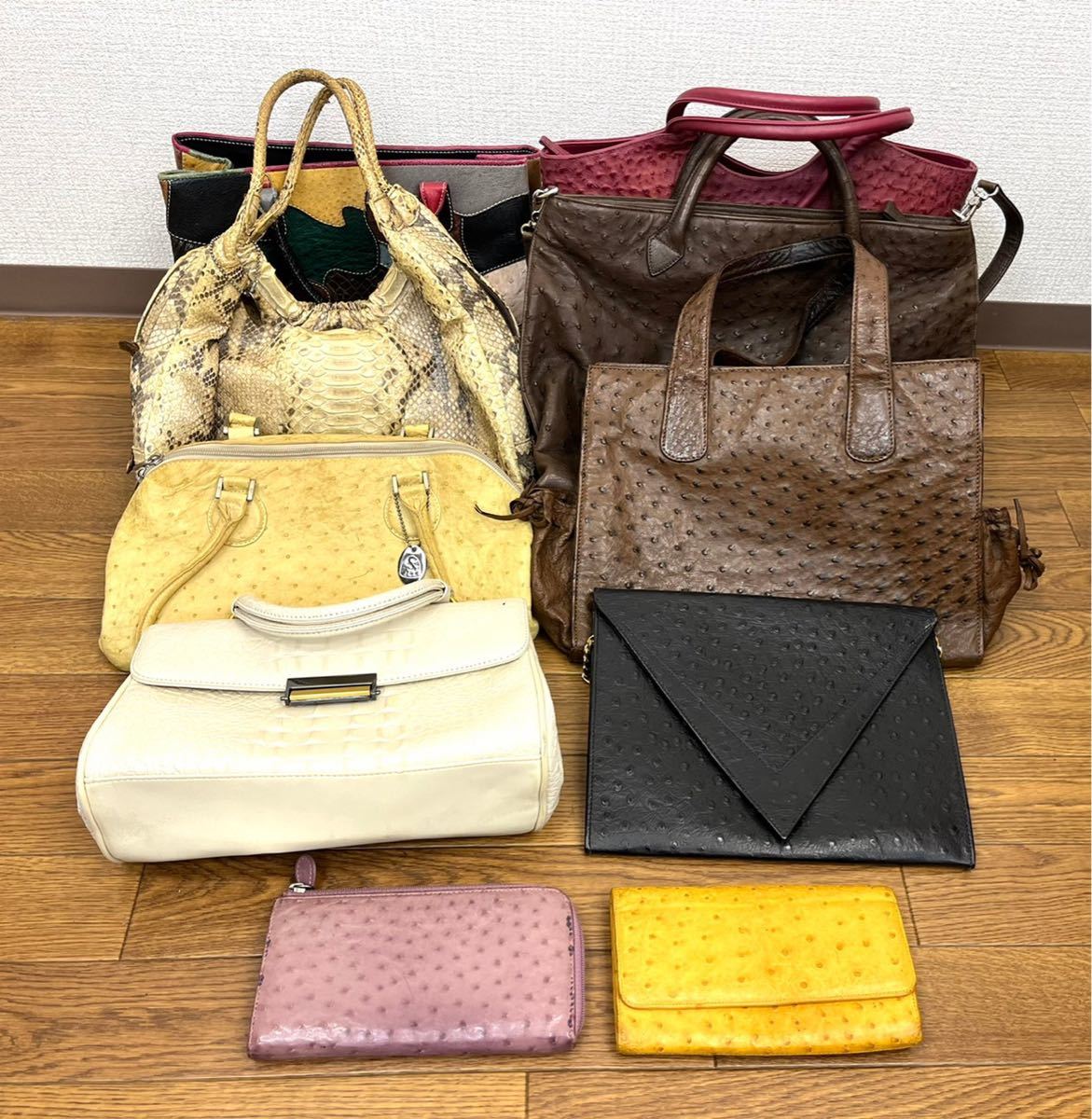 オーストリッチ トートバッグ ハンドバッグ (分/8) 鞄 JRA有り 長財布 代引・送料無料 JRA オーストリッチバック ハンドバッグ