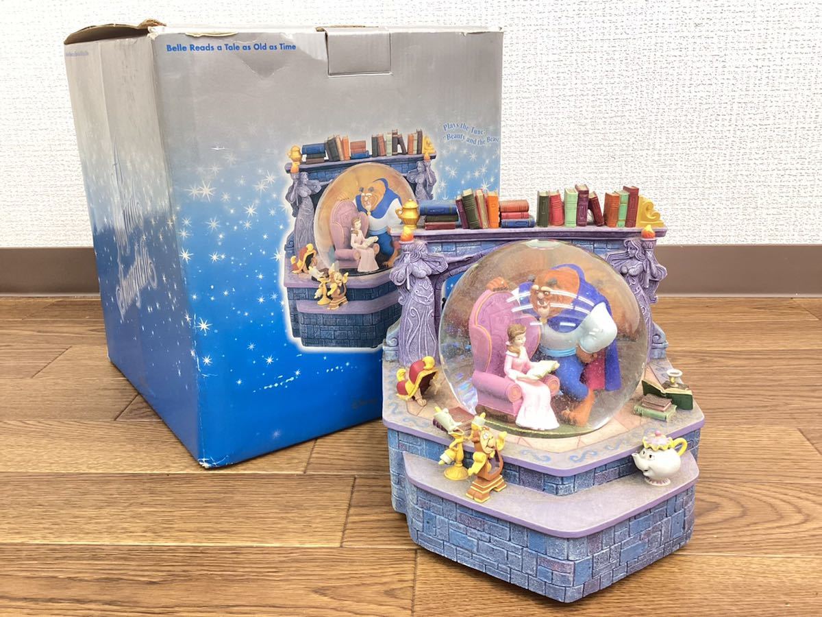 004 9 Disney ディズニー 美女と野獣 オルゴール 箱付き ディズニー