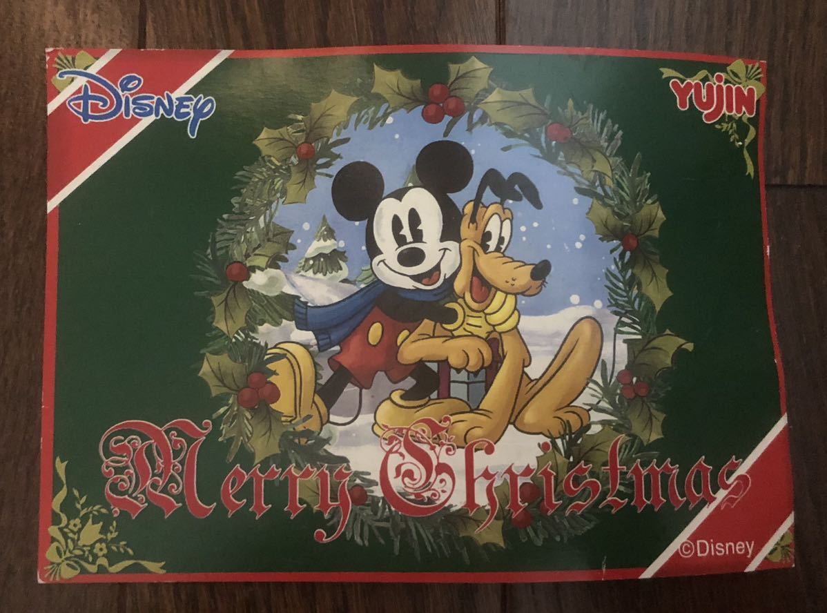 レア 2007年 Disney YUJIN クリスマスポストカード ディズニー ミッキープルート ディズニーユージン 葉書 ハガキ_画像1