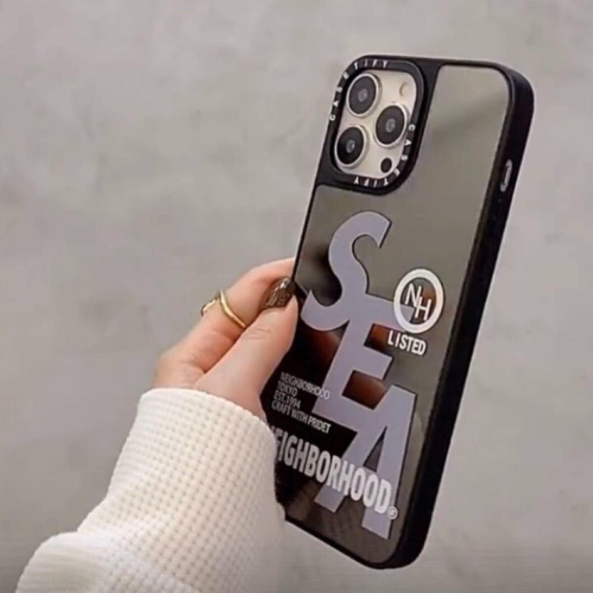 iPhoneX iPhoneXS ミラーブラック WIND AND SEA ケースティファイ ウィンダンシー スマホケース ケース
