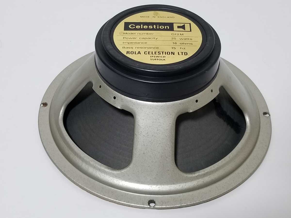 全額返金保証付 ROLA CELESTION G12M Blackback MADE IN ENGLAND 1978年製_画像4