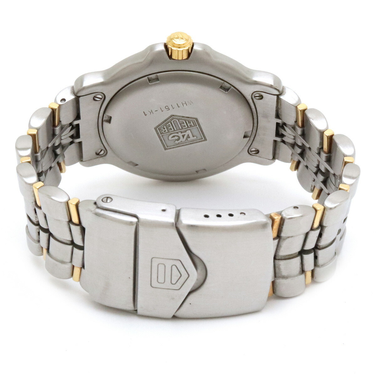 TAG Heuer タグ ホイヤー 6000シリーズ プロフェッショナル デイト 35MM ホワイト文字盤 メンズ QZ クォーツ 腕時計 WH1151  ()