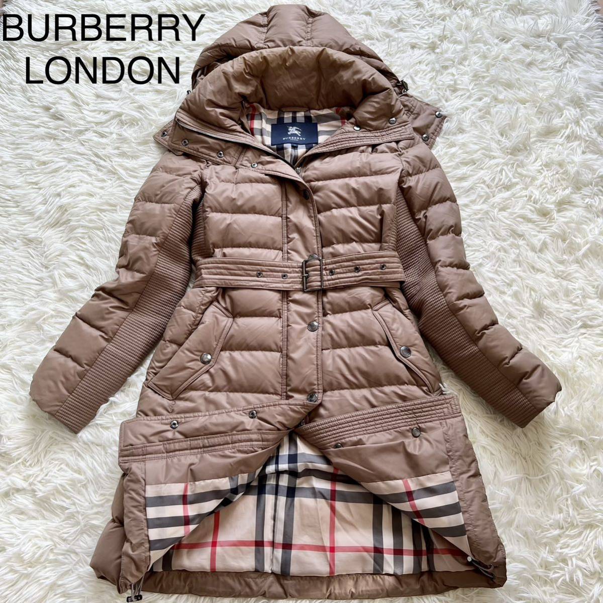 美品】BURBERRY LONDON バーバリー ロンドン ダウンコート 40 L位