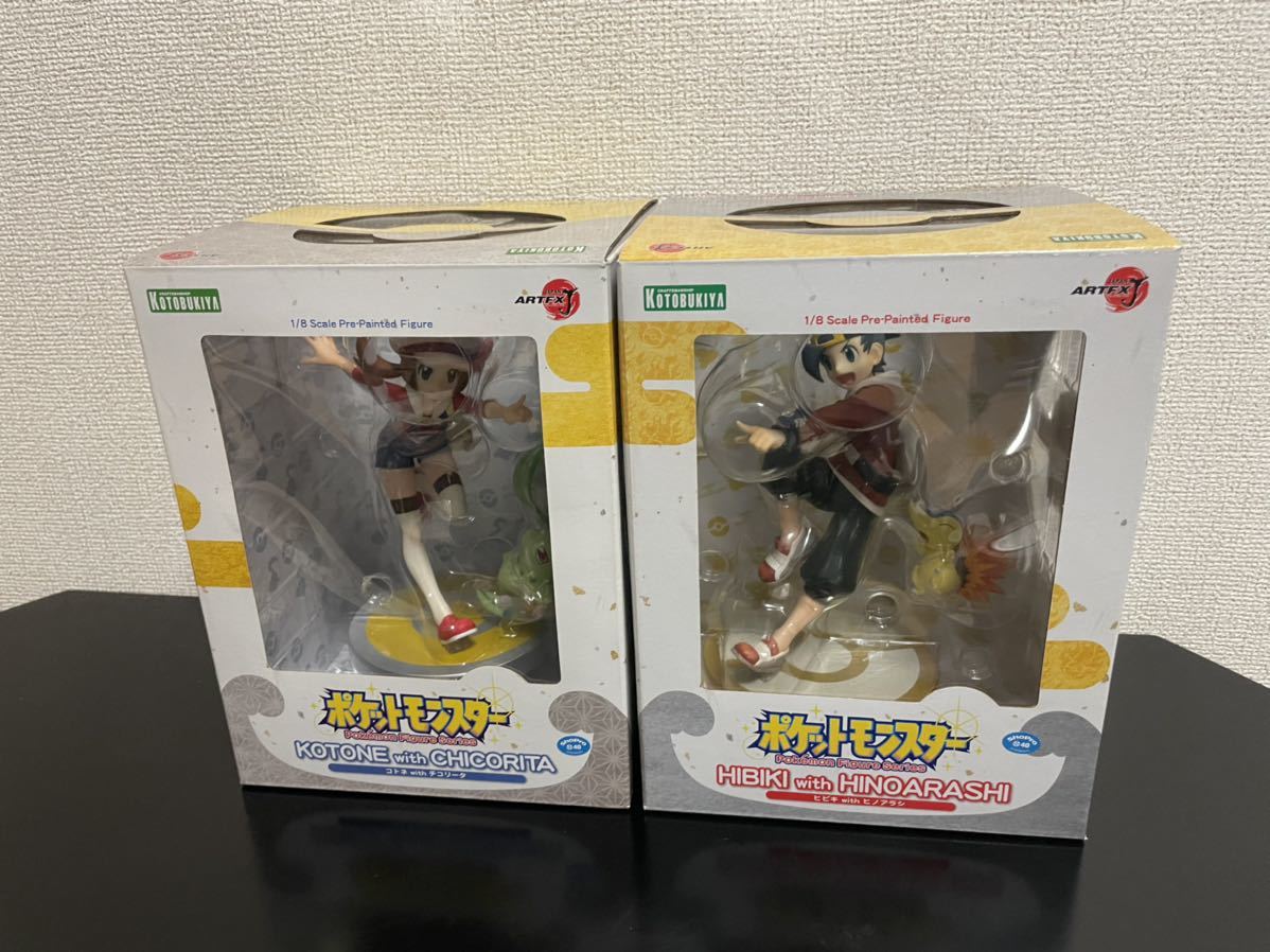 コトブキヤ ポケモン 完成品フィギュア コトネ withチコリータ ヒビキ