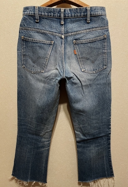 78年USA製42TALONジップ美色ヒゲ70sビンテージLevi's646デニムW33ベルボトム/フレア米国製ジーンズ1970s70年代リーバイスLevisブーツカット_画像5