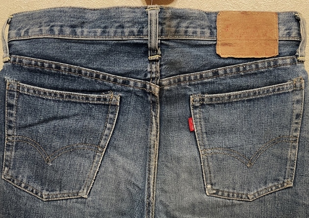 ビッグE60sビンテージLEVI'S805BigEデニムW32インディゴ美色イエローステッチ綿糸USA製リーバイス60年代オリジナルLEVIS(505タイプ66前期xx_画像5