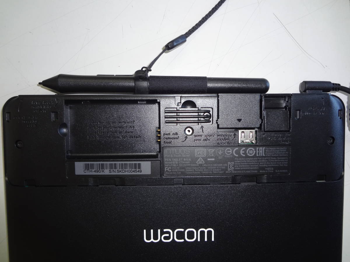 1円 wacom ペンタブレット INTUOS Pen & Touch Tablet CTH-490 CTH-490/K ペン USBケーブル