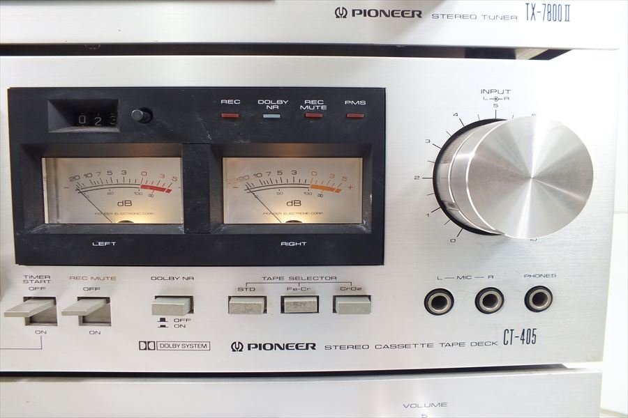 □ PIONEER パイオニア SA-7800II TX-7800II CT-405 オーディオセット