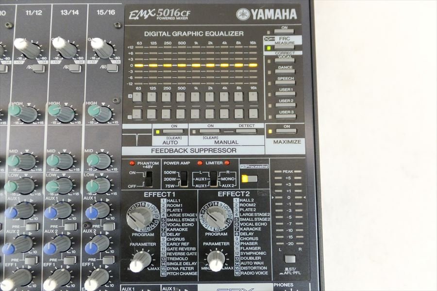 YAMAHA ヤマハ EMX5016CF ミキサー 元箱付き ハードケース付き ハードケース付き 中古 現状品 220905H3286
