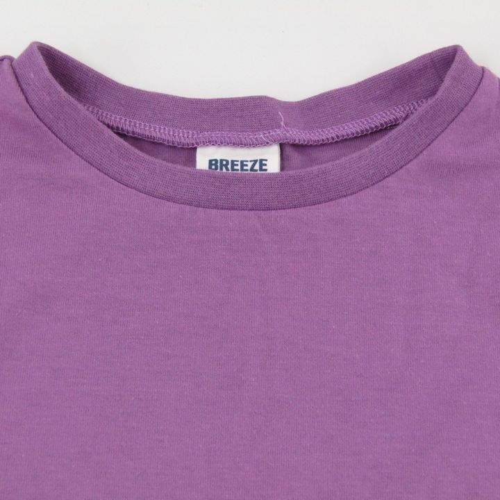 ブリーズ ノースリーブシャツ 無地 クルーネック カットソー 女の子用 120サイズ 紫 キッズ 子供服 BREEZE_画像6