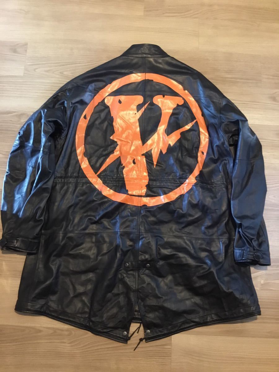 vlone fragment design the parking ginza コラボ レザーコート
