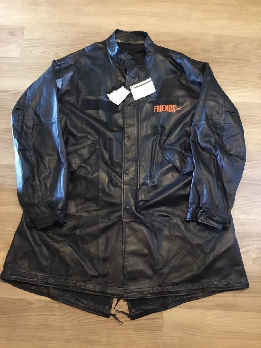 vlone fragment design the parking ginza コラボ レザーコート