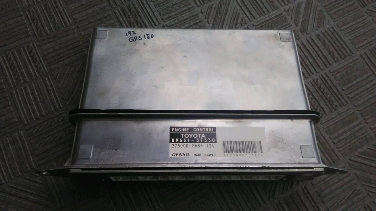 [ garage sale ] comparatively excellent level GRS180 GRS181 Crown (4GRFSE) for original ECU computer product number 89661-3F330 Zero kla( used )