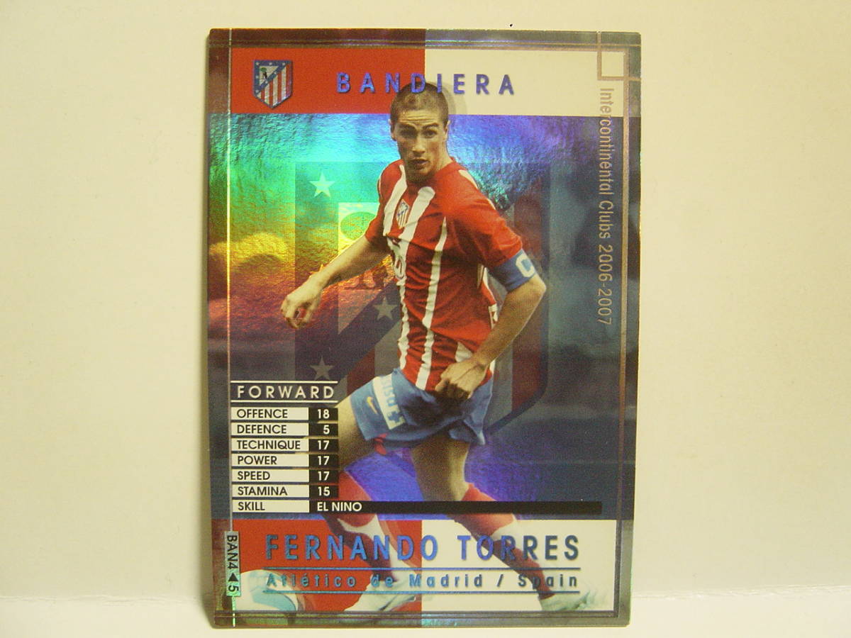 WCCF 2006-2007 BAN フェルナンド・トーレス　Fernando Torres 1984 Spain　Atletico Madrid 06-07 Bandiera EL NINO_画像1