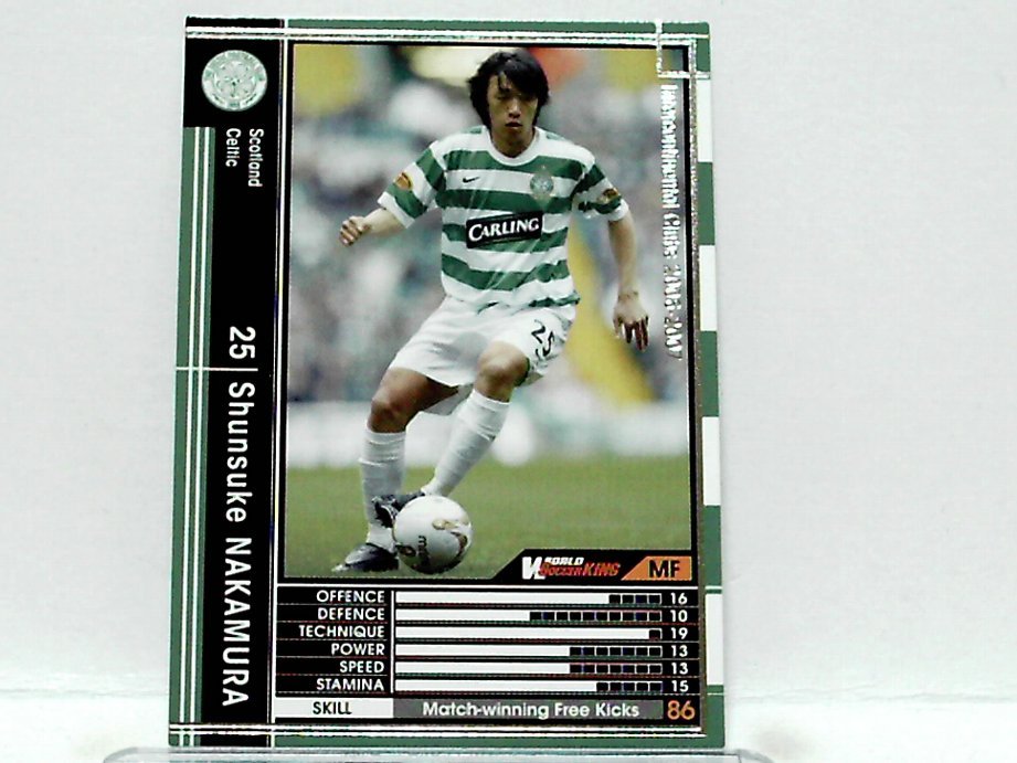 WCCF 2006-2007 EXTRA 黒 シュンスケ・ナカムラ　中村俊輔 1978 Shunsuke Nakamura　Celtic FC 2005-2009_画像1