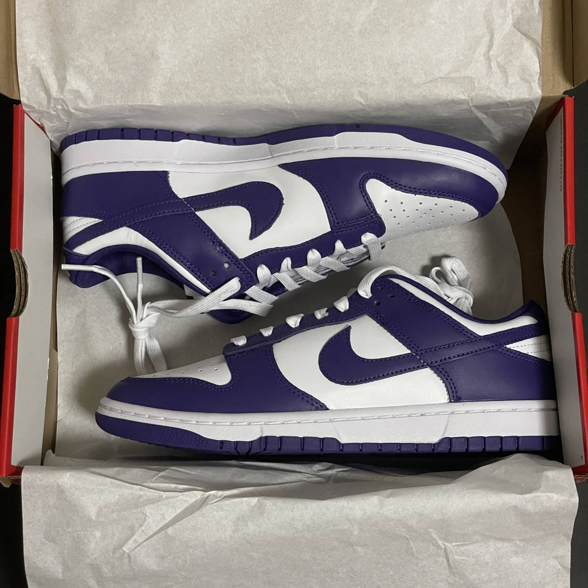 US9.5 27.5cm NIKE DUNK LOW CHAMPIONSHIP COURT PURPLE DD1391-104 ナイキ ダンク ロー チャンピオンシップ コートパープル_画像1