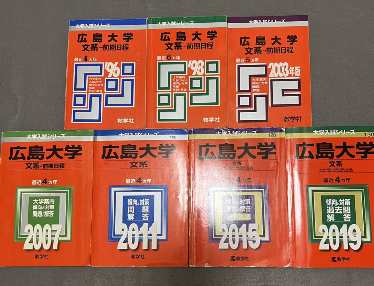 【翌日発送】　赤本　広島大学　文系　前期日程　1990年～2018年 29年分_画像1