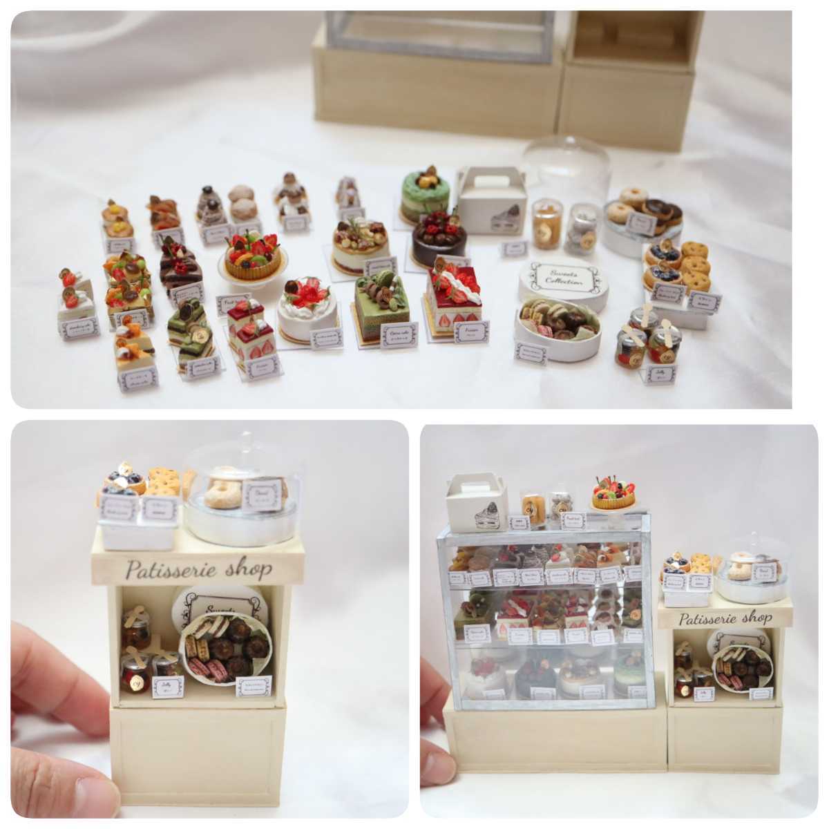 chi-yu 1/12サイズ　ミニチュア　miniature ハンドメイド　ドールハウス dollhouse 　ミニチュアスイーツ　パティスリーショップ　_画像4