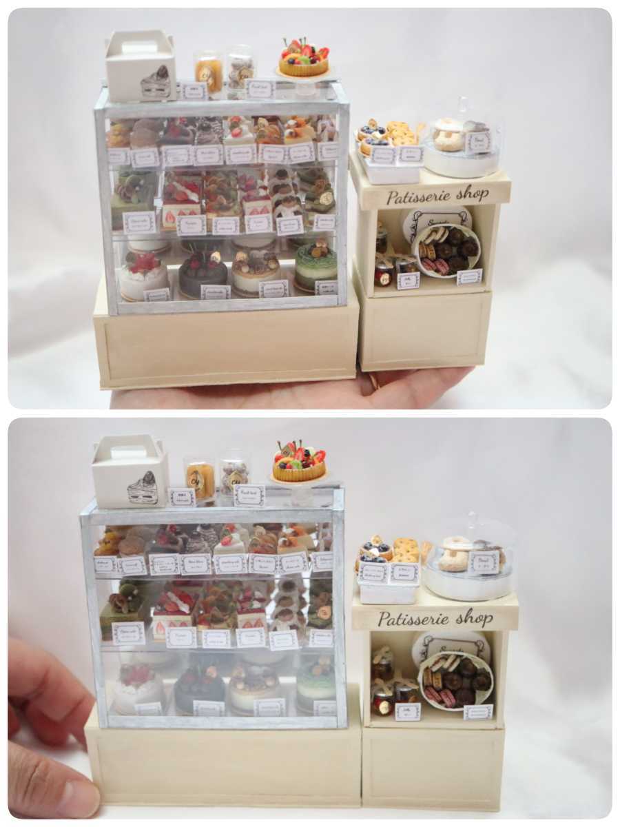 chi-yu 1/12サイズ　ミニチュア　miniature ハンドメイド　ドールハウス dollhouse 　ミニチュアスイーツ　パティスリーショップ　_画像2