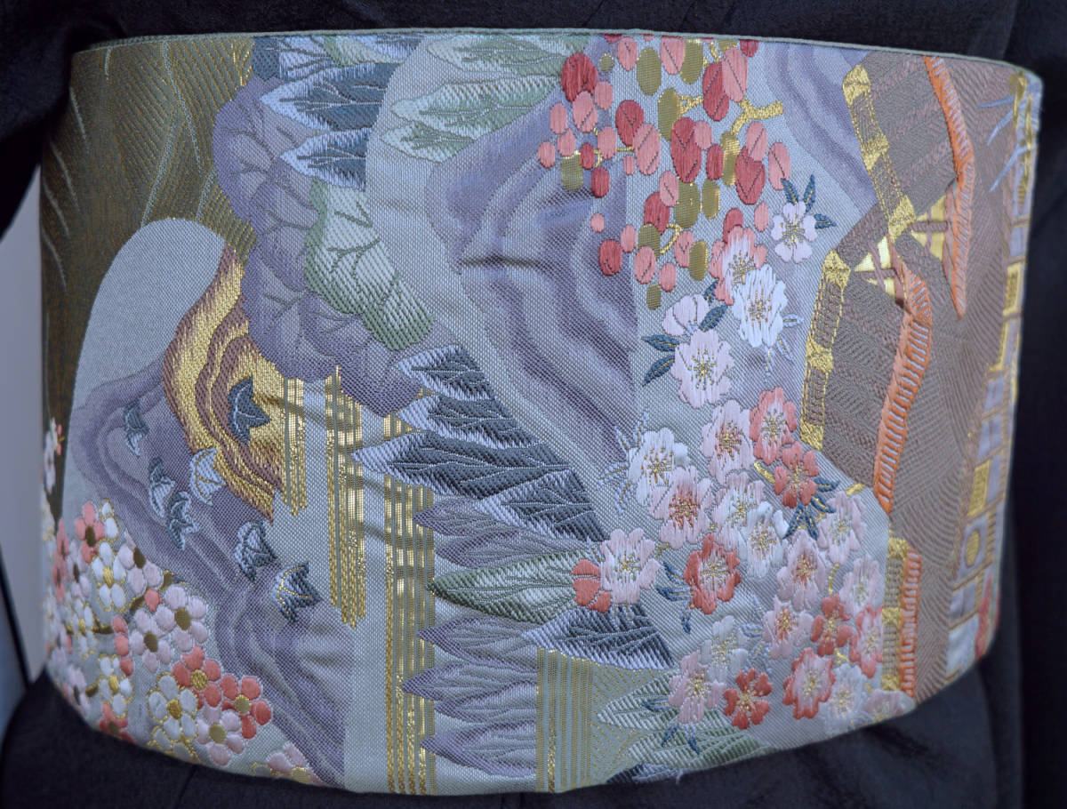 簡単に着用可能 □■作り帯 二重太鼓 □■二部式タイプ■ 付下げ・訪問着・無地などに tNo.142_画像9