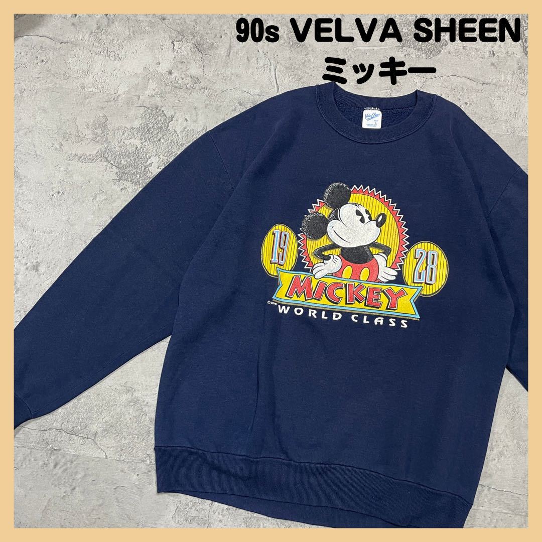 90s VELVA SHEEN ベルバシーン スウェット ミッキーマウス ヴィンテージ vintage トレーナー アメリカ製 made in USA 玉FL1604_画像1