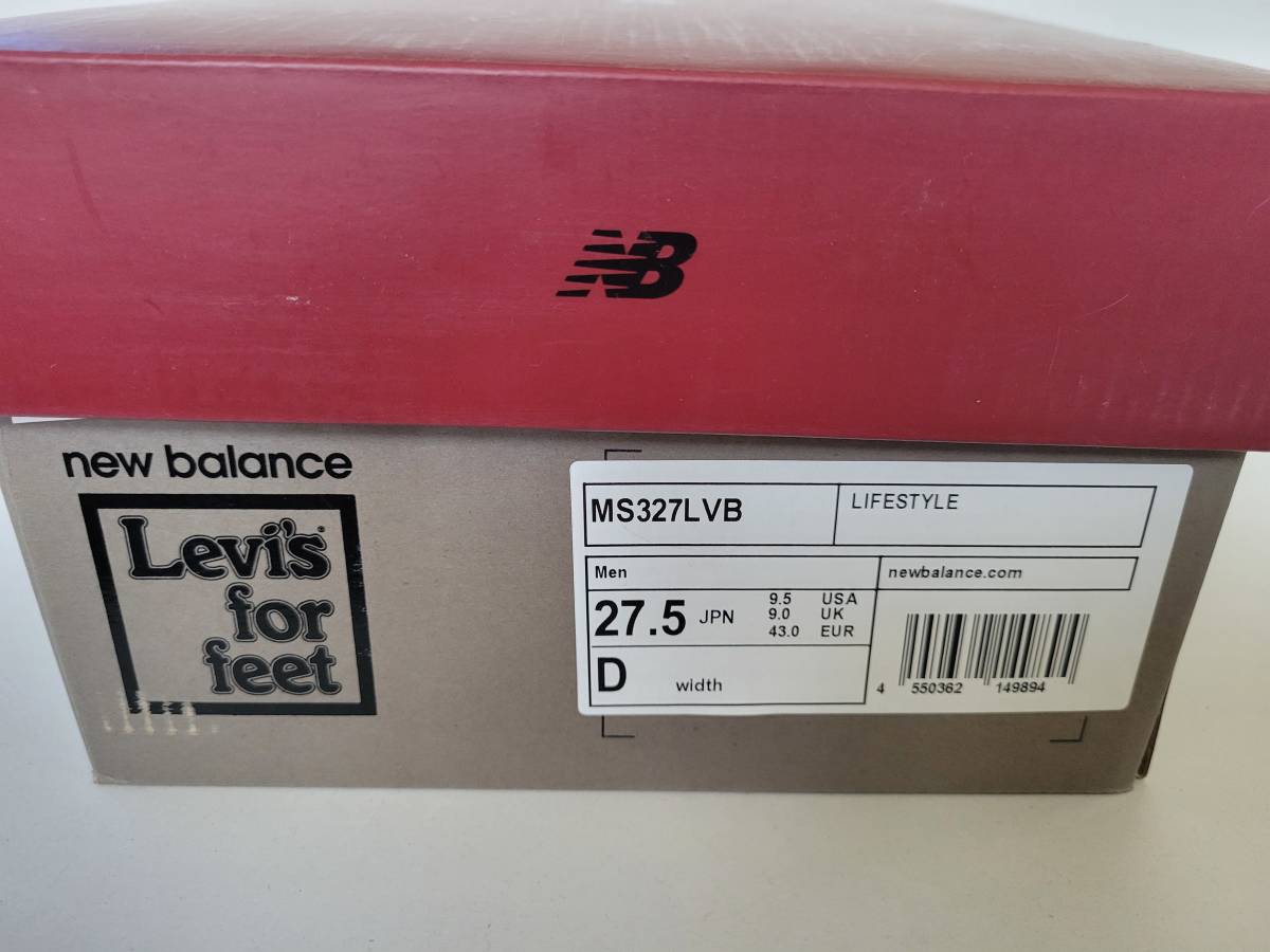 新品 限定 ニューバランス×リーバイス MS327LVB New Balance×Levi's MS327LVB 27.5cm （検990 996 2002 576 577 1300 1400 1500 991)_画像9