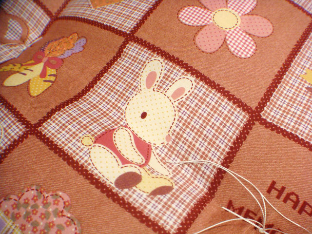  free shipping [ new goods ] made in Japan cotton cotton plant baby peace size mattress [rabbit] 90.×135.