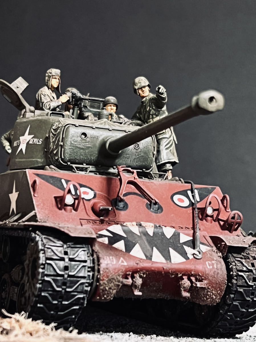 購入】戦車 ジオラマ M4 シャーマン、ドルー、フランス、ミリタリー