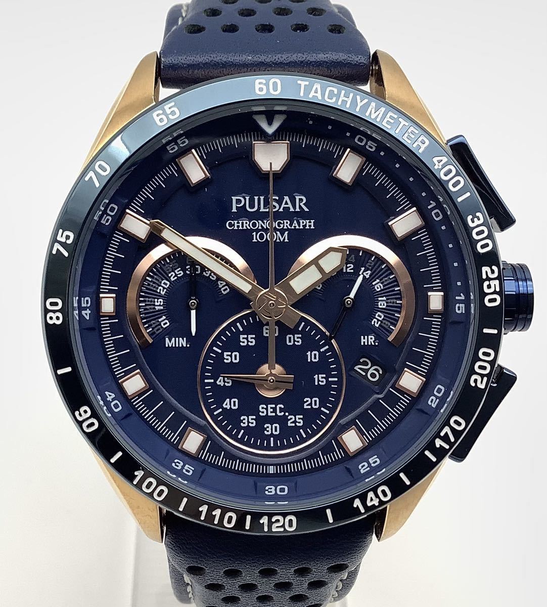 ① SEIKO セイコー PULSAR パルサー VK63-X001 CHRONOGRAPH クロノ